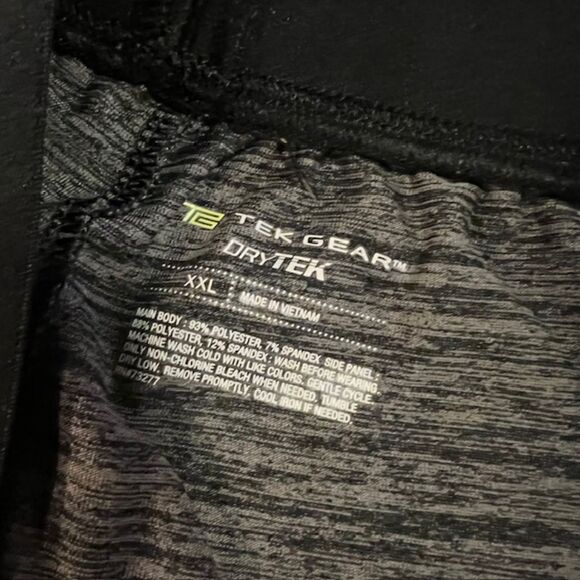 Women's Tek Gear Running Exercise Shorts Gray Black XXL - Picture 4 of 5